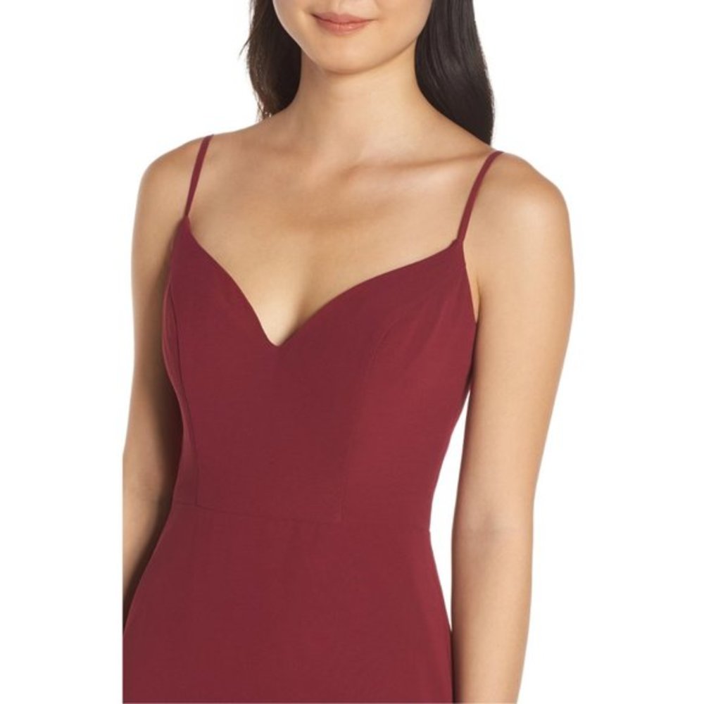 NWT Nordstrom Hayley Paige Chiffon Evening Dress - Picture 4 of 8